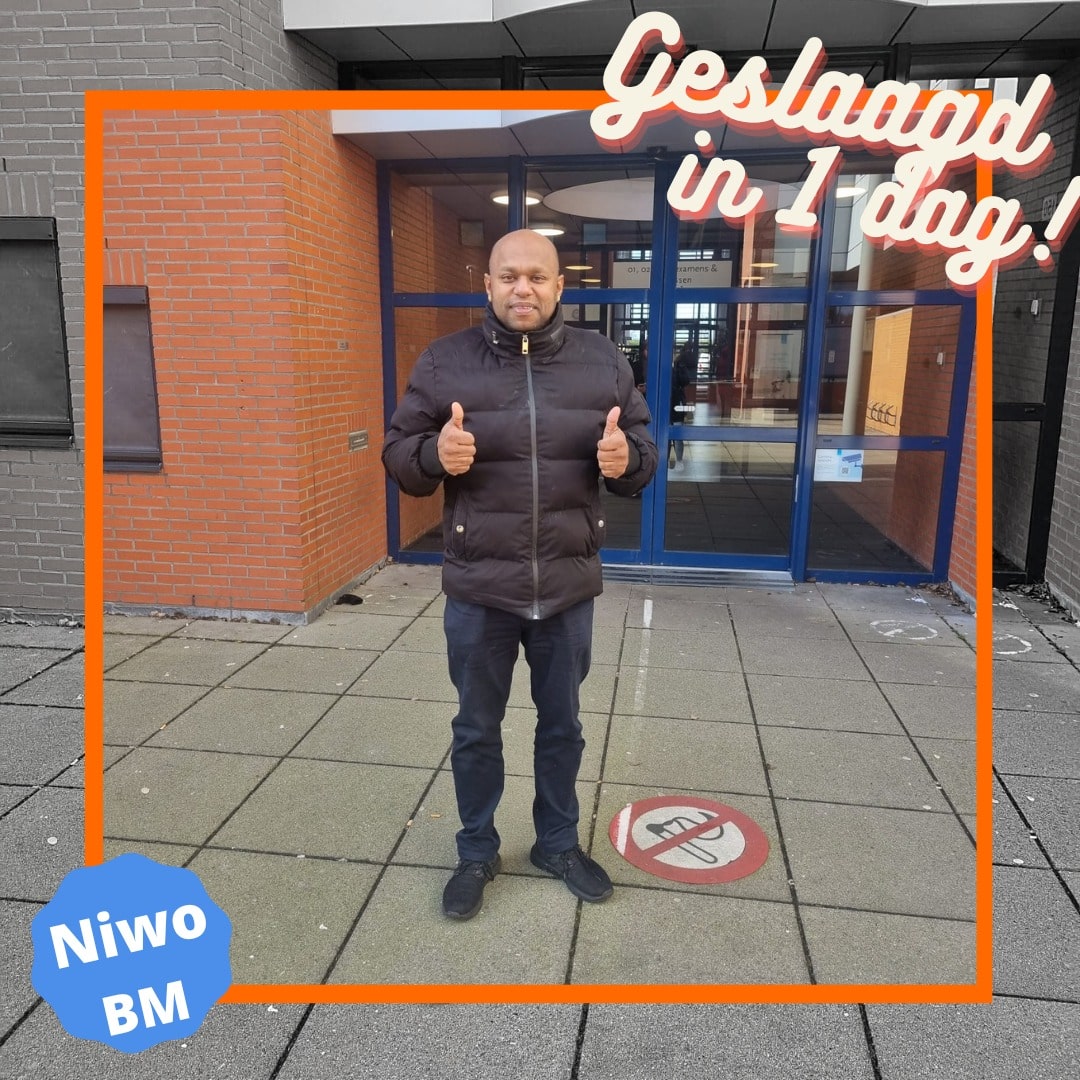 Geslaagde cursist NuVrachtwagen — theorie gehaald in 1 dag