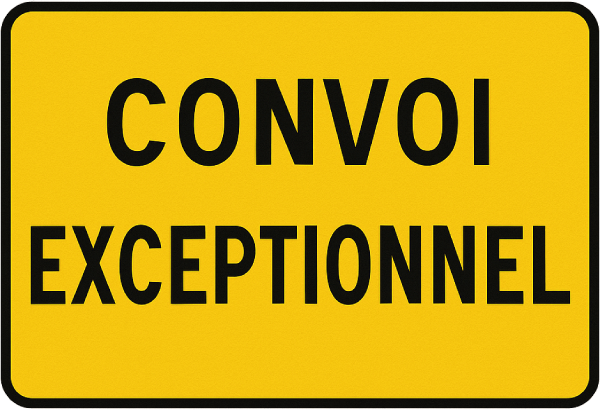 Wat is Convoi exceptionnel? 1 Bord Convoi